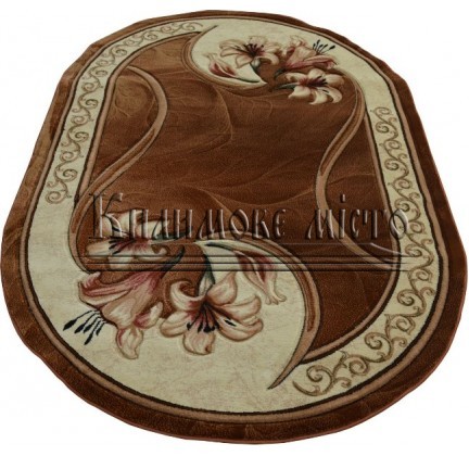 Synthetic carpet Hand Carving 0613 brown - высокое качество по лучшей цене в Украине.